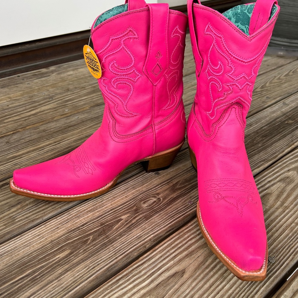 Corral Hot Pink Booties
